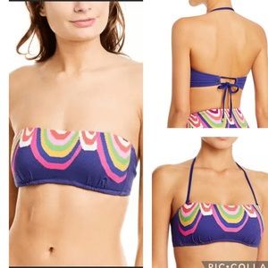 TRINA TURK Bandeau Hipster Bikini Swimsuit Top 6